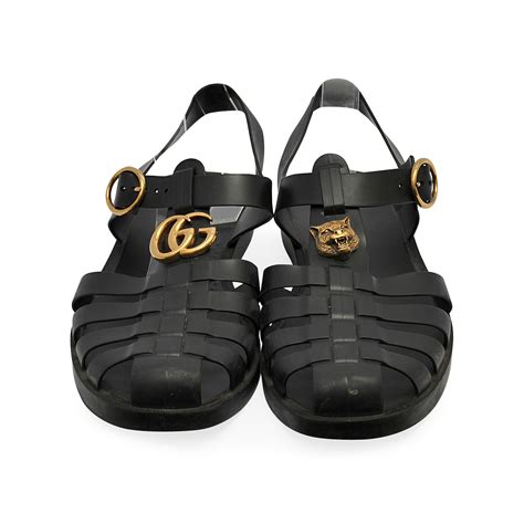 gucci rubber sandals sizing